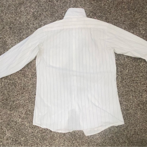 USPS BUTTON DOWN PINSTRIPE DRESS UNIFORM SHIRT - Picture 5 of 9